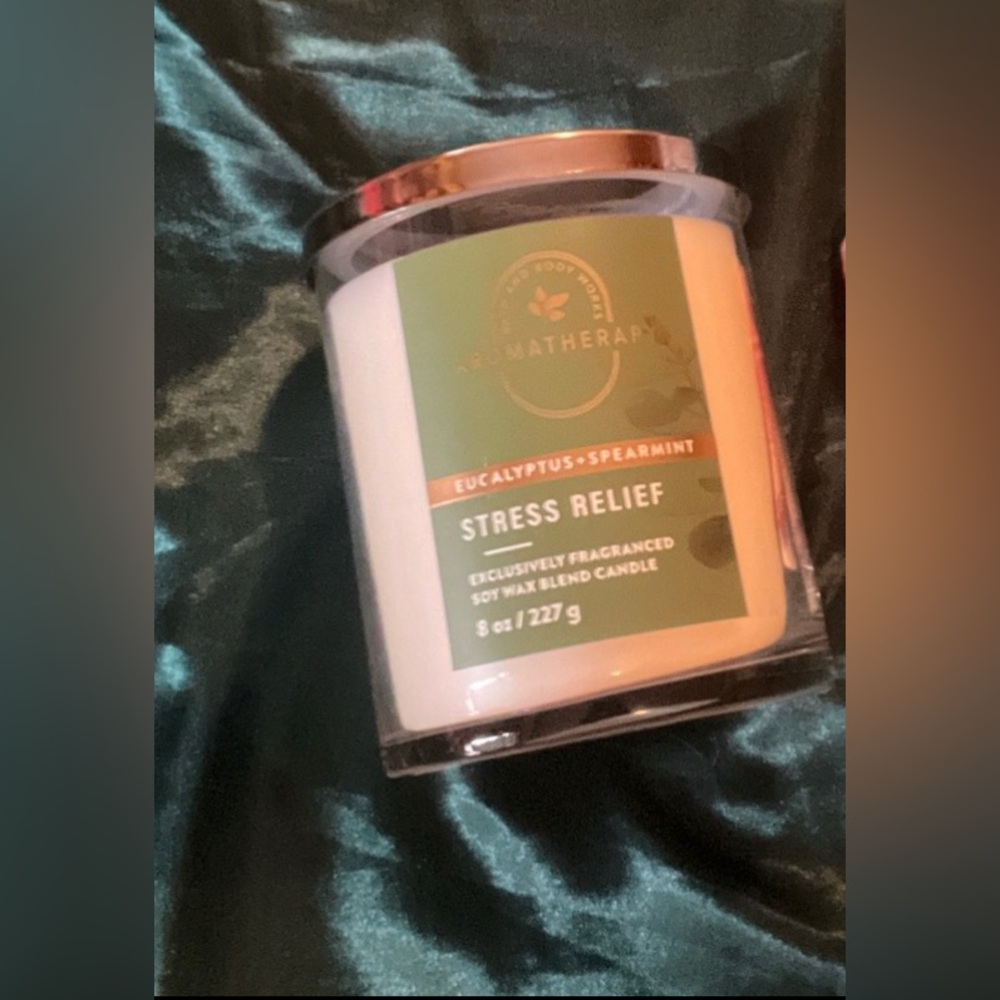 Candle and chapstick